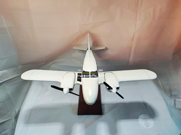 Model of Piper PA-23 Aztec with detailed craftsmanship.